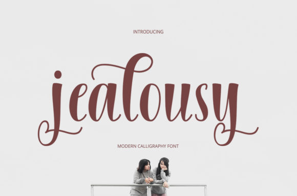 Jealousy Font — Elegant Script Typeface for Creative Projects