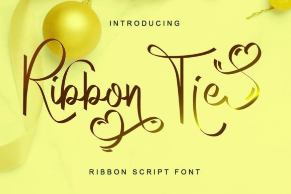 Ribbon Tie Script Font for Elegant Designs
