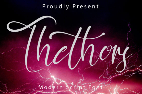 Thethors Script Font – A Creative Designer's Best Friend